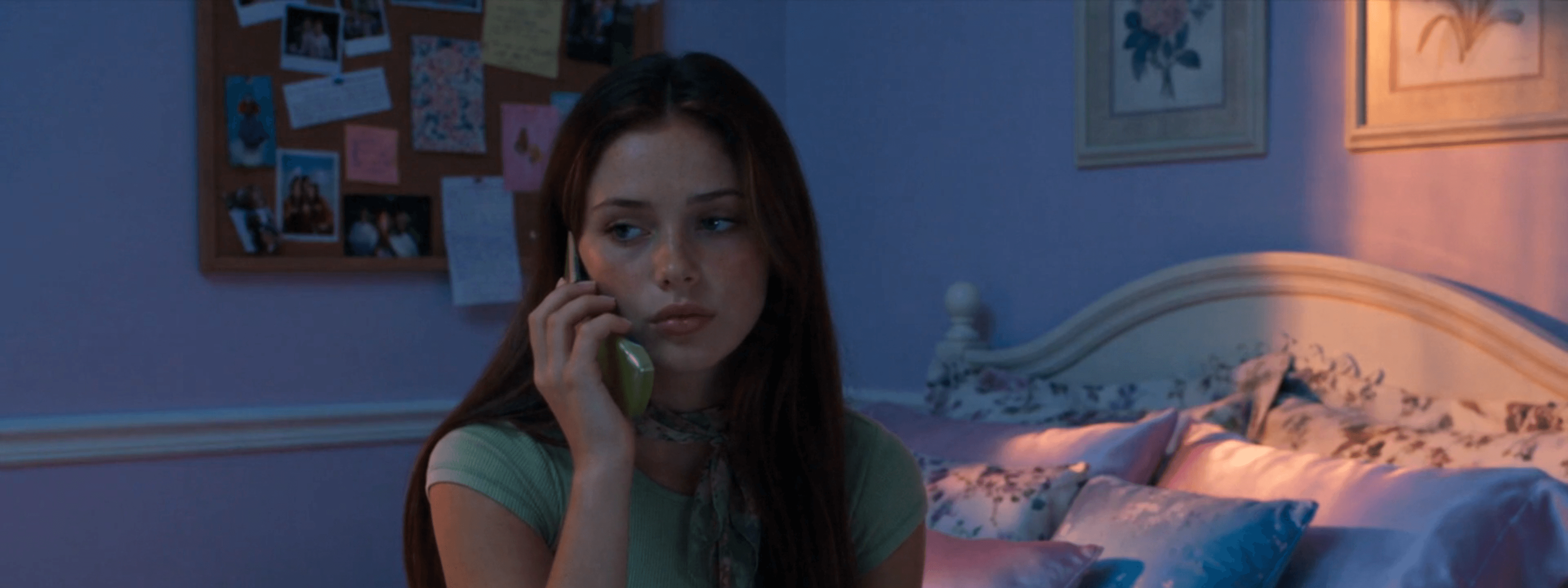Claire during the phone call in 13 MISSED CALLS